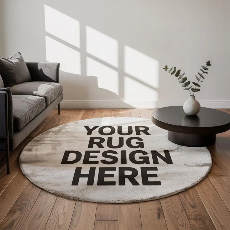 Round Pet Rug Custom Round Pet Portrait Rug – Pet Bespoke Shop