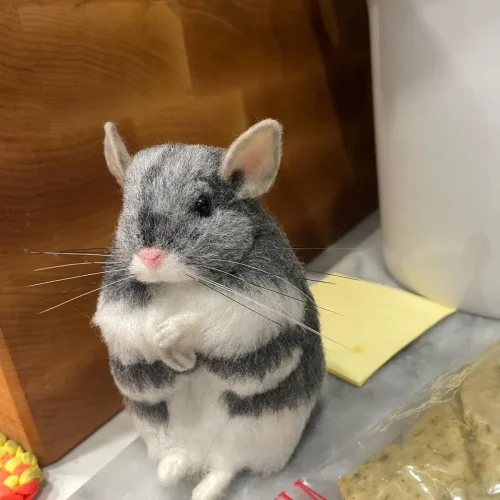 Handmade Furry Pet Statue photo review