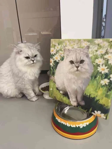 Unframed Pet Portrait Wall Art photo review