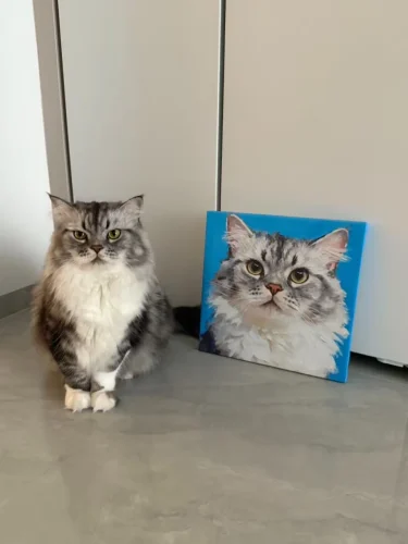 Unframed Pet Portrait Wall Art photo review