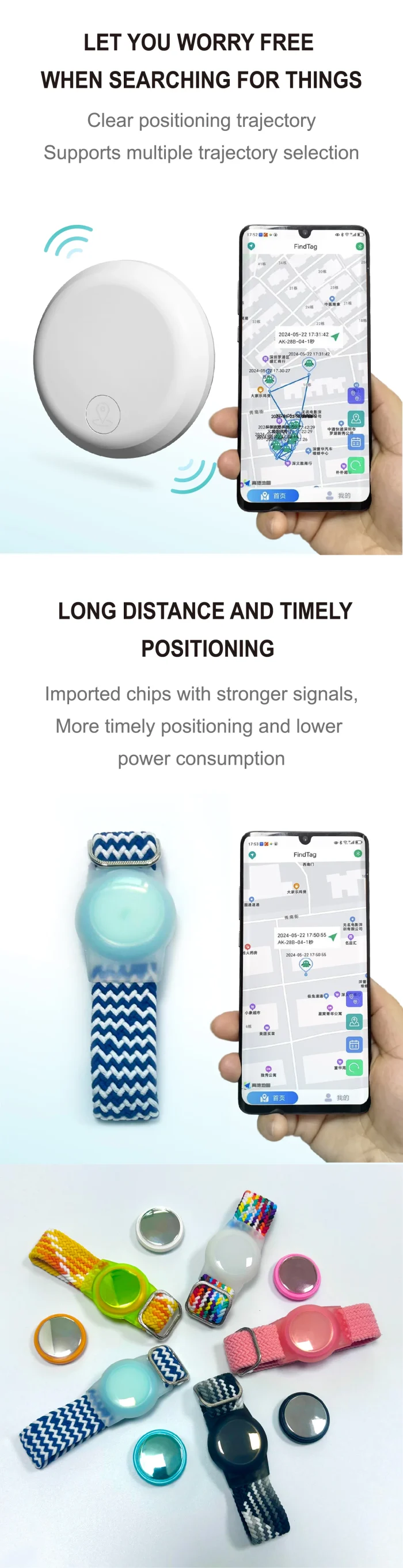 FindTag Smart Pet Tracker – Compact GPS Locator for Cats