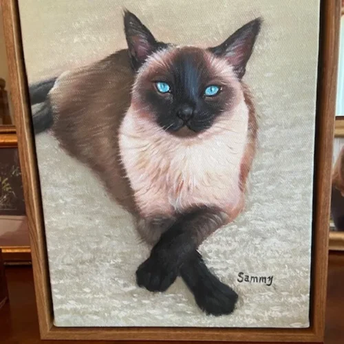 Framed Pet Portrait Wall Art photo review