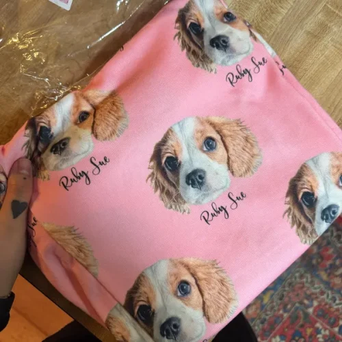 Personalized Pet Photo Pajama Pants photo review