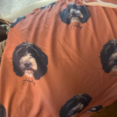 Personalized Pet Photo Pajama Pants photo review