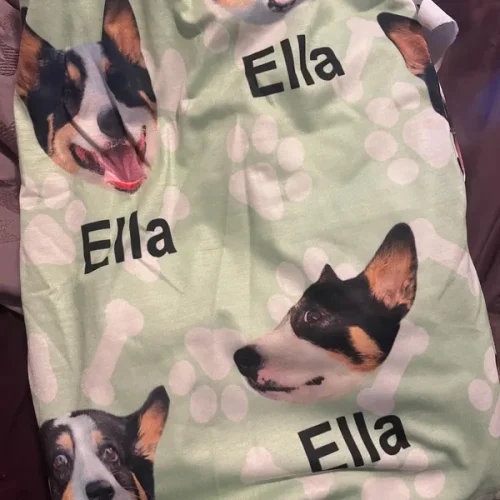 Personalized Pet Photo Pajama Pants photo review