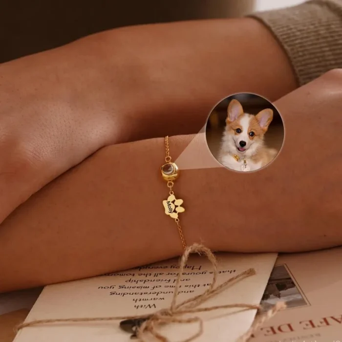 Dog/Cat Picture Projection Bracelet for Mom