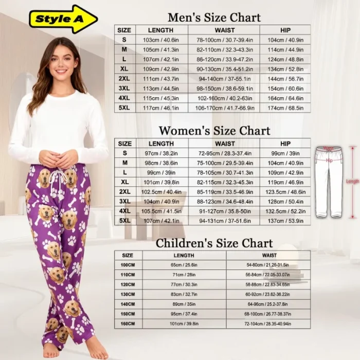 Personalized Pet Photo Pajama Pants