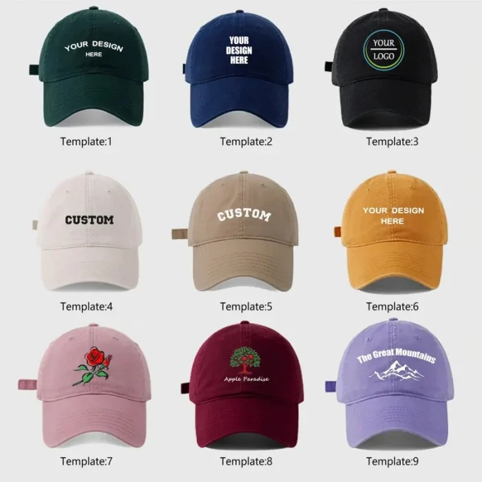 Custom Text Baseball Cap