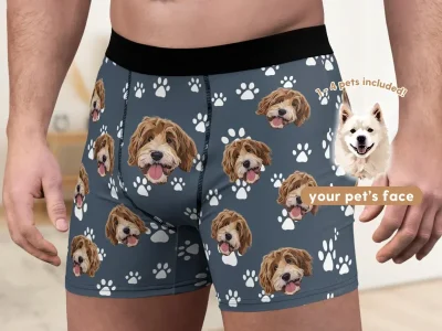 Personalized Dog&Cat Men's Underwear