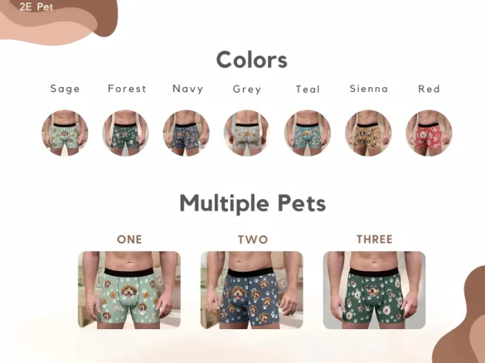 Personalized Dog&Cat Men's Underwear