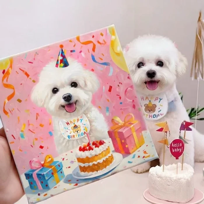 Unframed Pet Portrait Wall Art