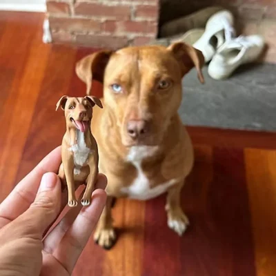 Handmade Soft Ceramic Pet Statue