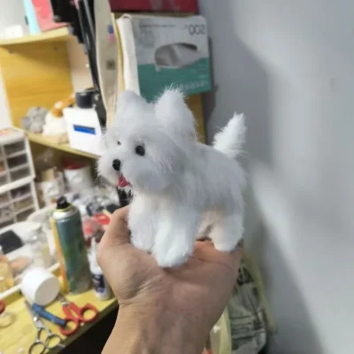 Handmade Furry Pet Statue