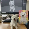 Handmade Furry Pet Statue