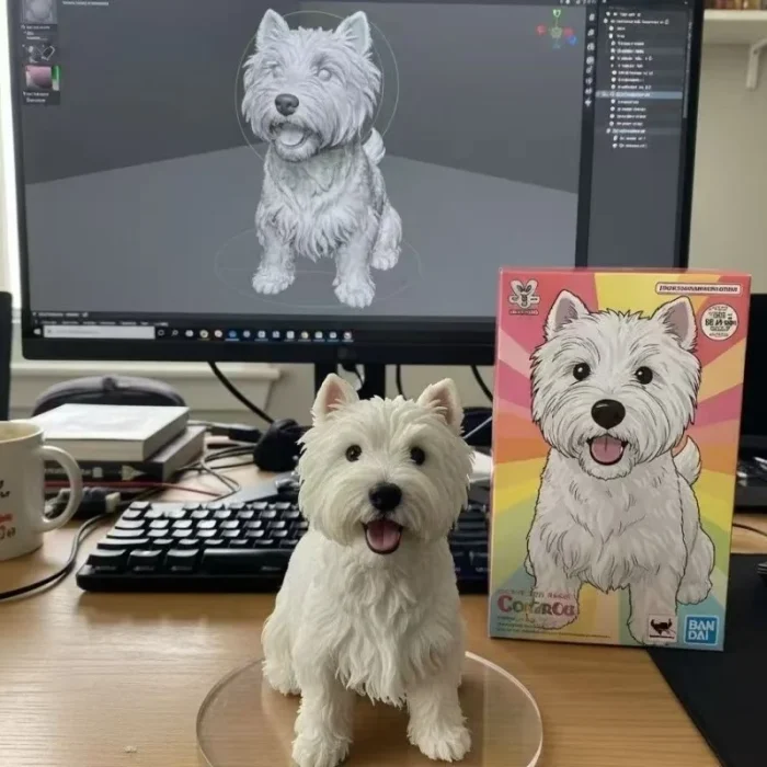 Handmade Furry Pet Statue